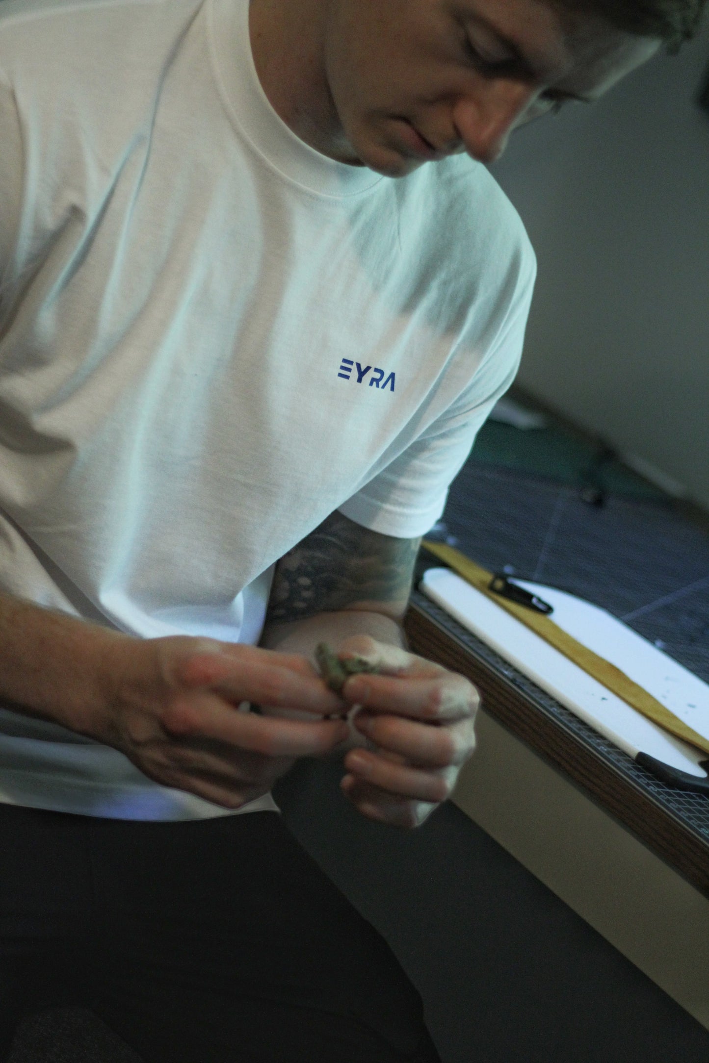 Icon T Shirt - White/Blue