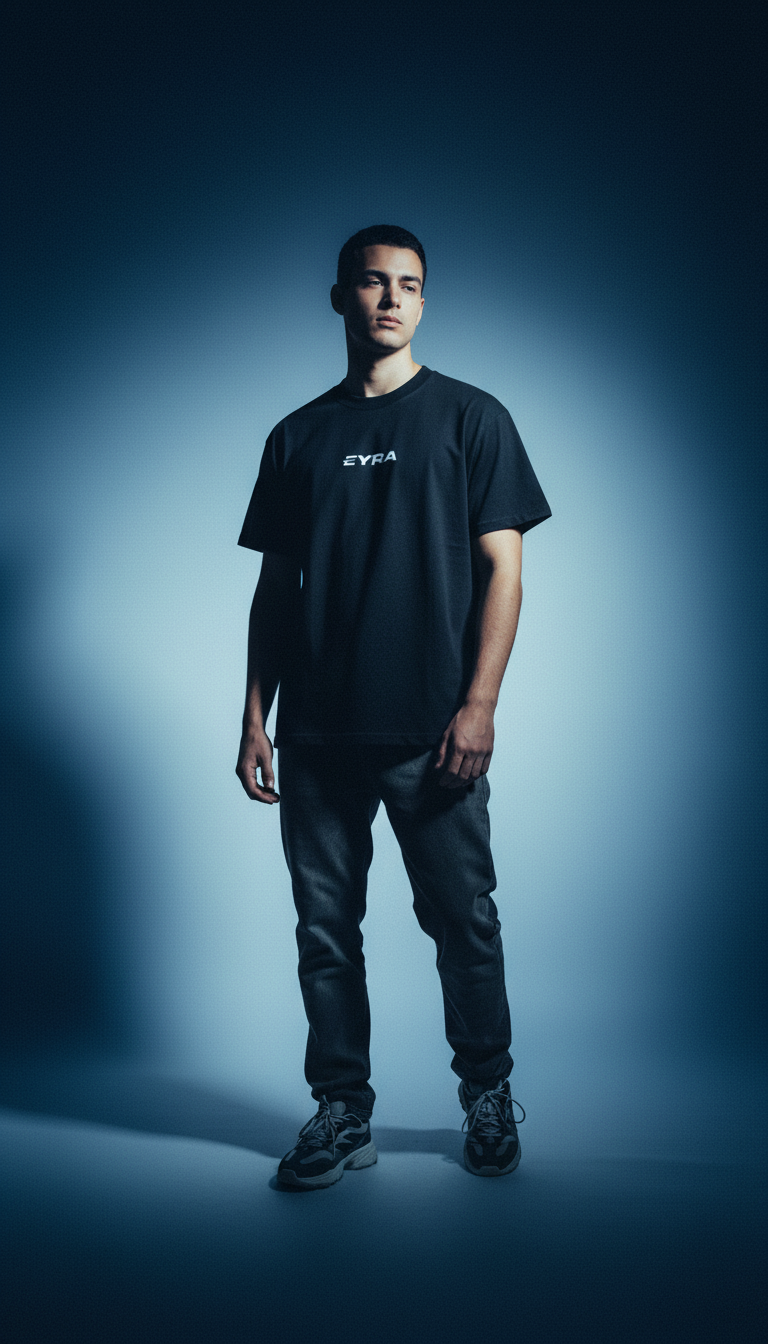Faded Heavy T Shirt - Black